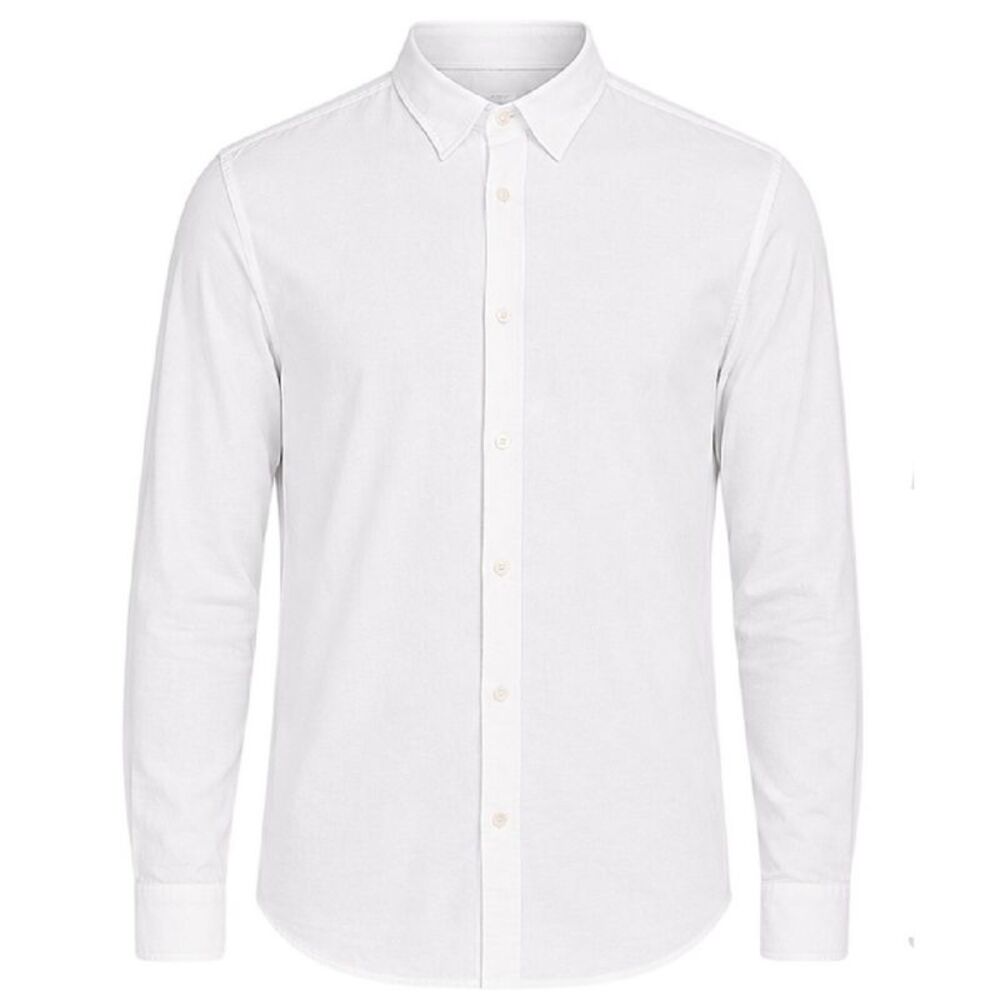 Only Mens Regular Long-Sleeved Shirt / Bright White